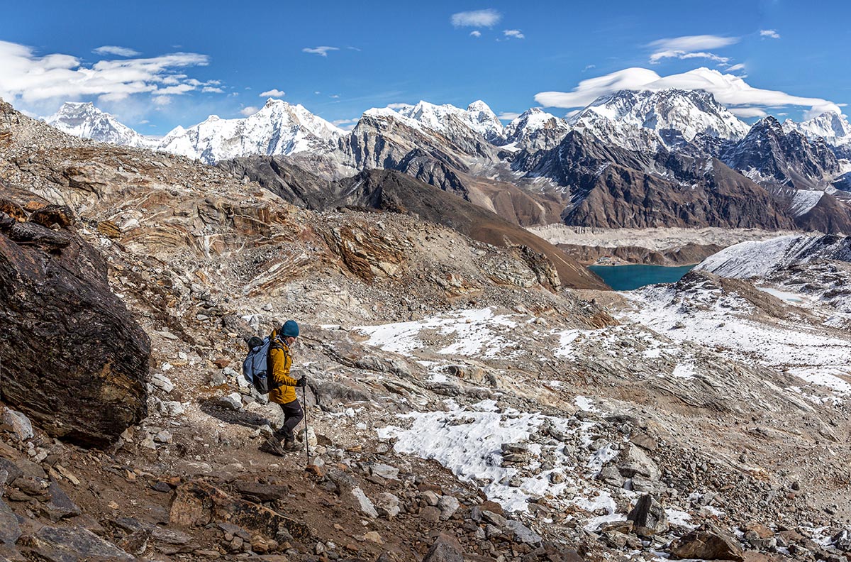 Arc'teryx Zeta AR Jacket (hiking downhill in Nepal's Everest region)